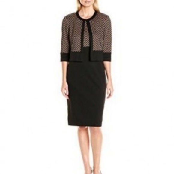 Danny & Nicole Dresses & Skirts - Danny & Nicole 2 piece chevron jacket dress